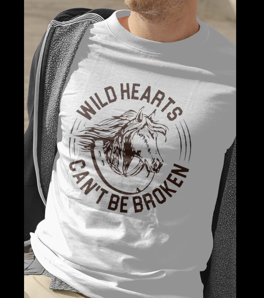 Wild Hearts Can't Be Broken Horse Freedom Spirit T-Shirt