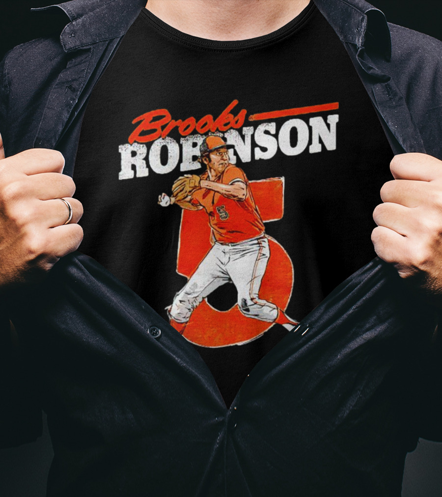 Brooks Robinson 5 Baltimore Orioles Baseball Legend T-Shirt