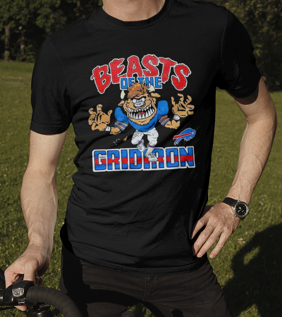 Buffalo Bills Beasts Of The Gridiron Football Monster T-Shirt