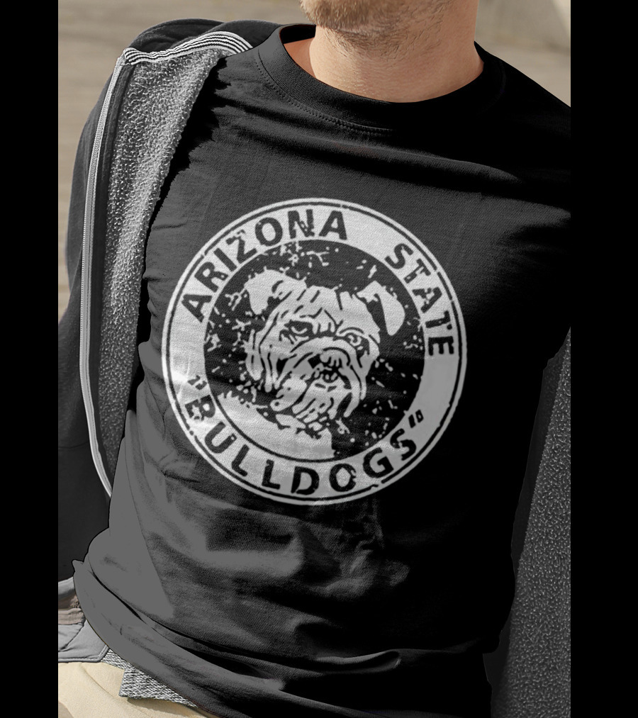 Arizona State Bulldogs Vintage Logo Circular Emblem T-Shirt