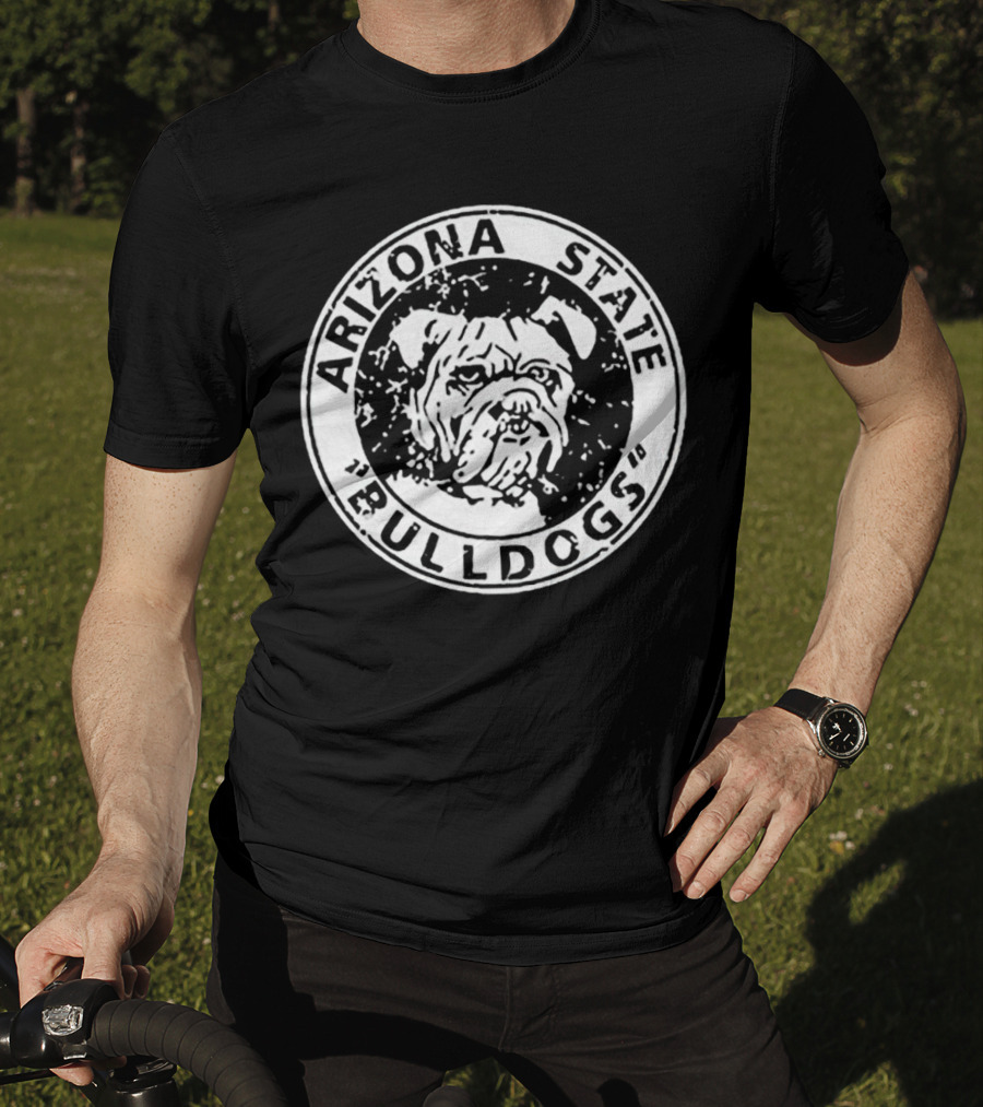 Arizona State Bulldogs Vintage Logo Circular Emblem T-Shirt