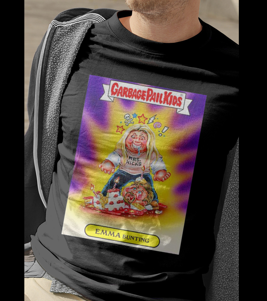 Garbage Pail Kids Emma Bunting Mrs. Hicks Caricature T-Shirt