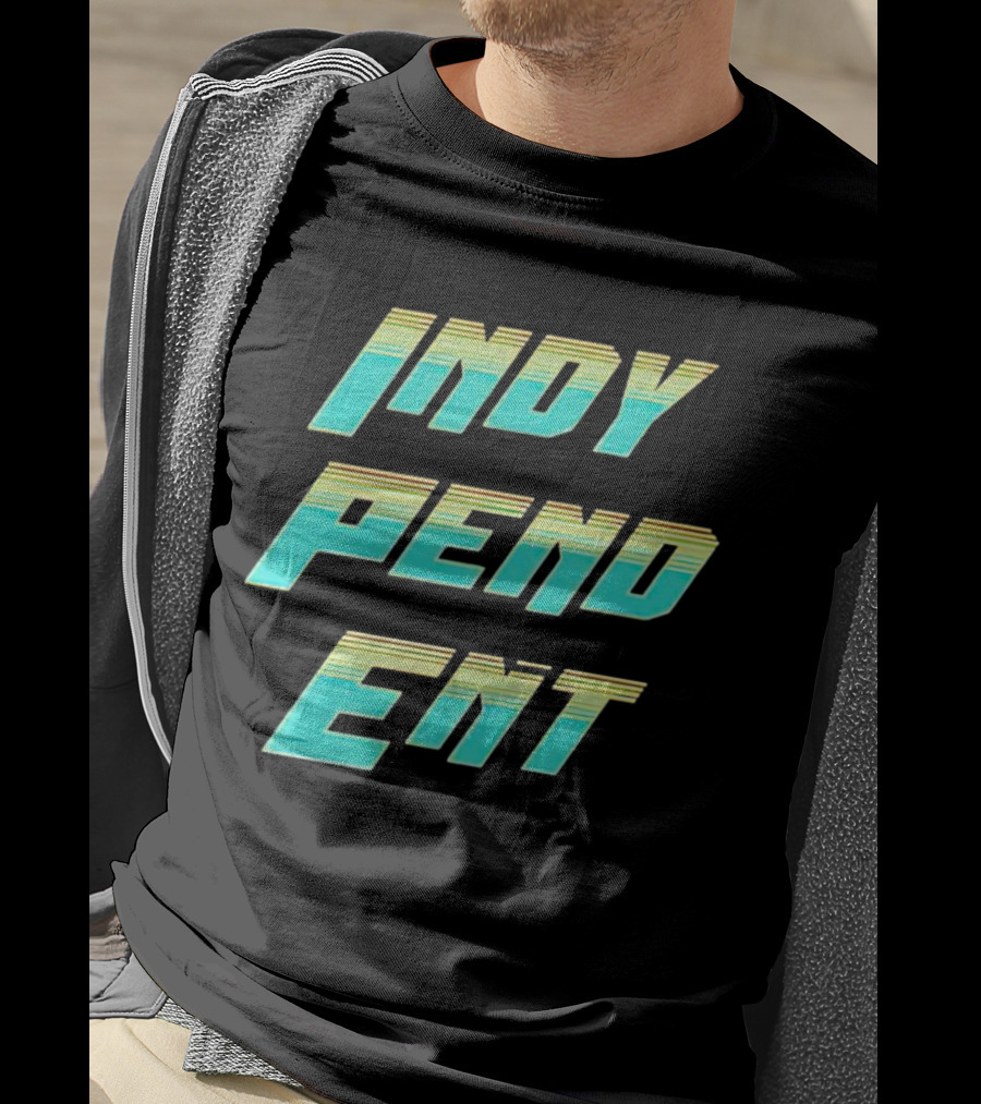 Indy Pend Ent Retro-style Text T-Shirt