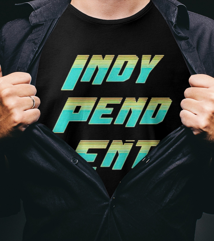 Indy Pend Ent Retro-style Text T-Shirt