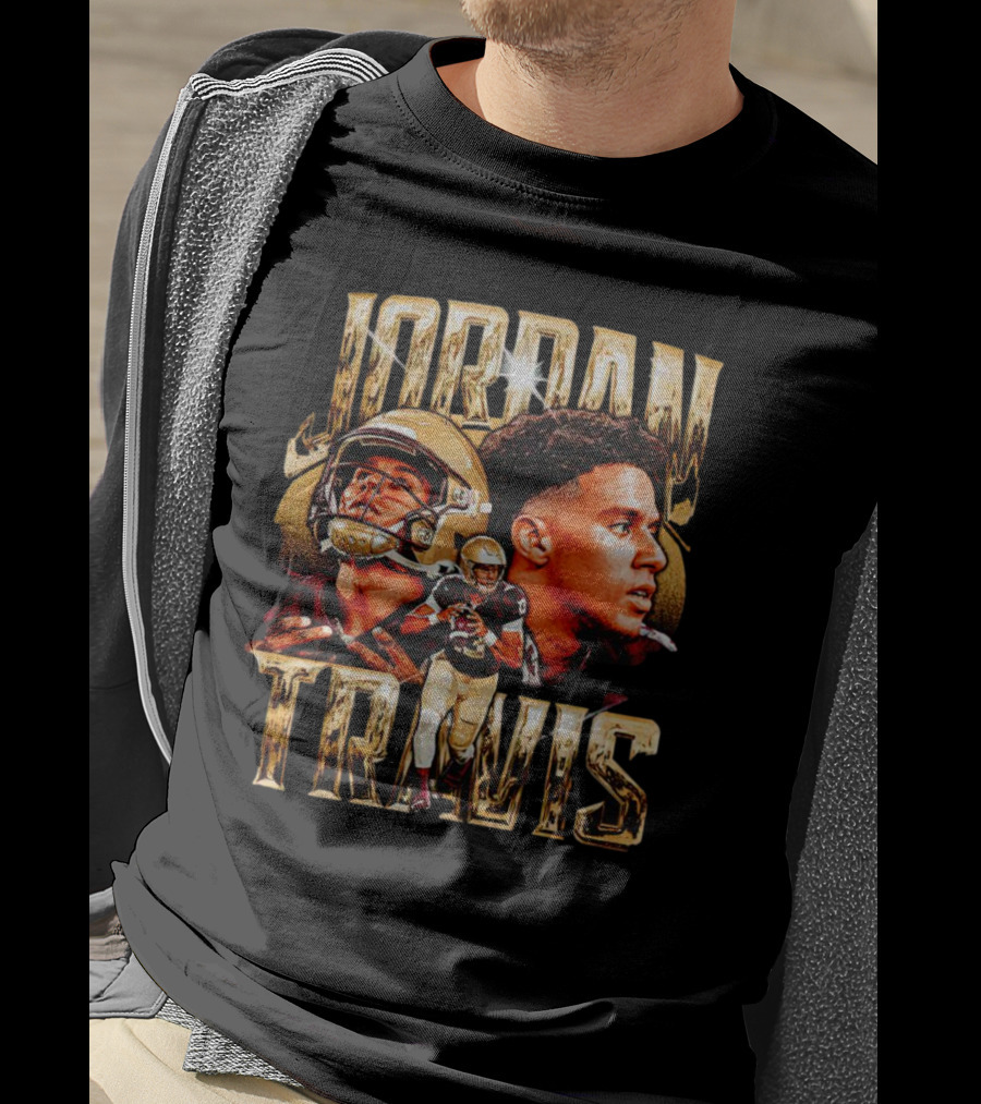 Jordan Travis Vintage College Football Player T-Shirt