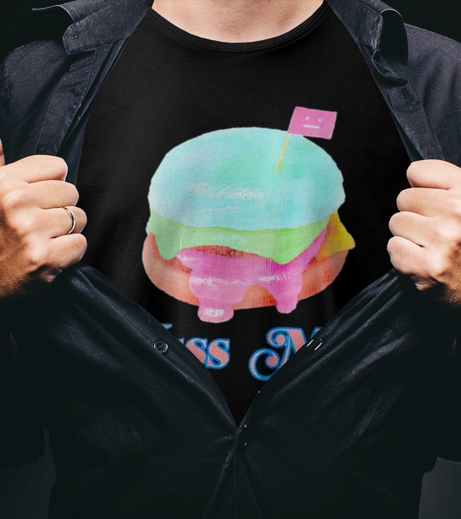 Kiss Me Pastel Burger Flag T-Shirt