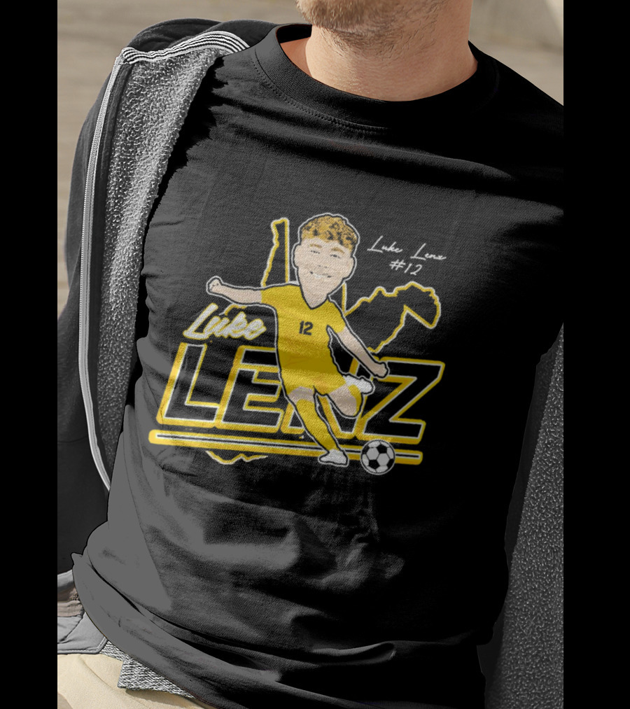 Luke Lenz #12 West Virginia Soccer Player T-Shirt