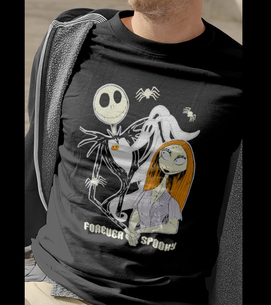 Jack Skellington Sally Zero Forever Spooky Halloween T-Shirt