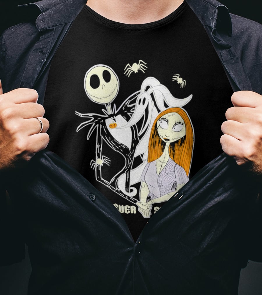 Jack Skellington Sally Zero Forever Spooky Halloween T-Shirt