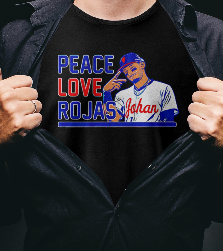 Peace Love Rojas Johan Philadelphia Phillies T-Shirt