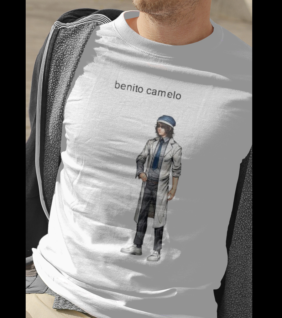 Benito Camelo Cartoon Character With Blue Cap And Lab Coat T-Shirt