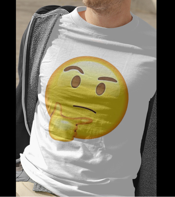 Moji Curious Thinking Face Emoji T-Shirt