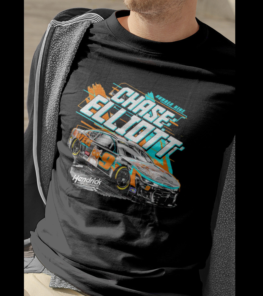 Chase Elliott Number Nine Hooters Hendrick Motorsports Racing Car T-Shirt