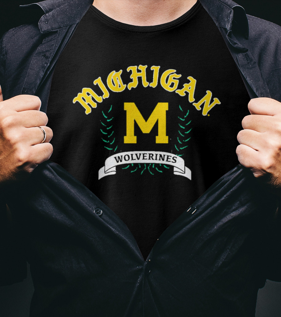 Michigan Wolverines M Vintage Arch T-Shirt