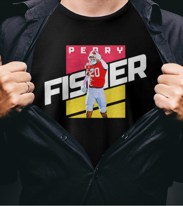 Perry Fisher Game Day Action Maryland Terrapins Football T-Shirt