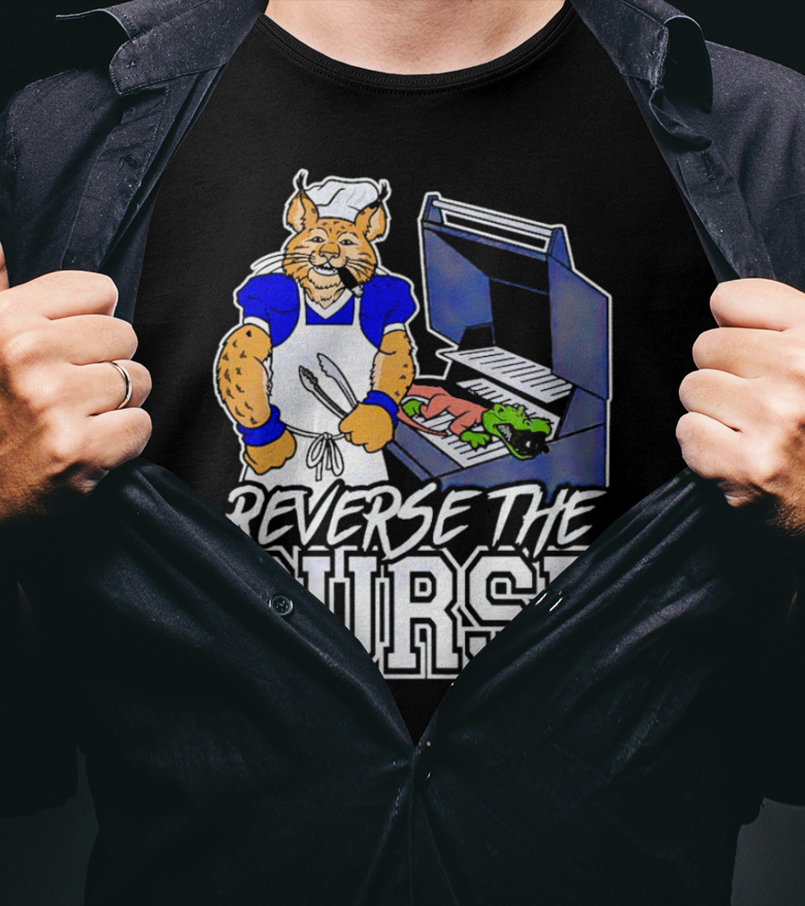 Reverse The Curse Kentucky Wildcats Florida Gators Barbecue Grill Rivalry T-Shirt