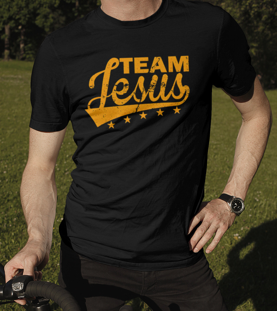 Team Jesus Vintage Style Retro Stars T-Shirt
