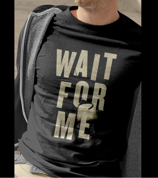 WAIT FOR ME Drum Visual Element T-Shirt