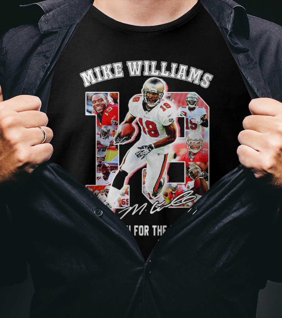 Mike Williams 19 Thank You For The Memories Tampa Bay Buccaneers Signature T-Shirt
