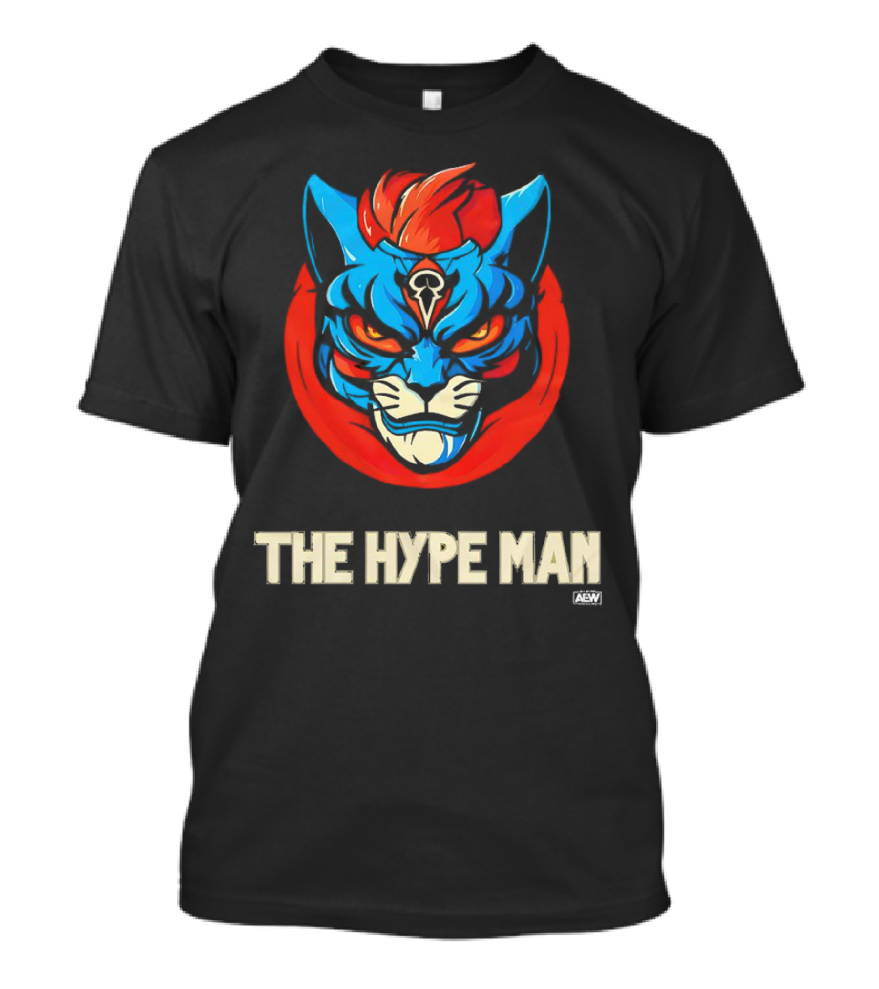 AEW Alex Abrahantes The Hype Man Fierce Cat Head T-Shirt