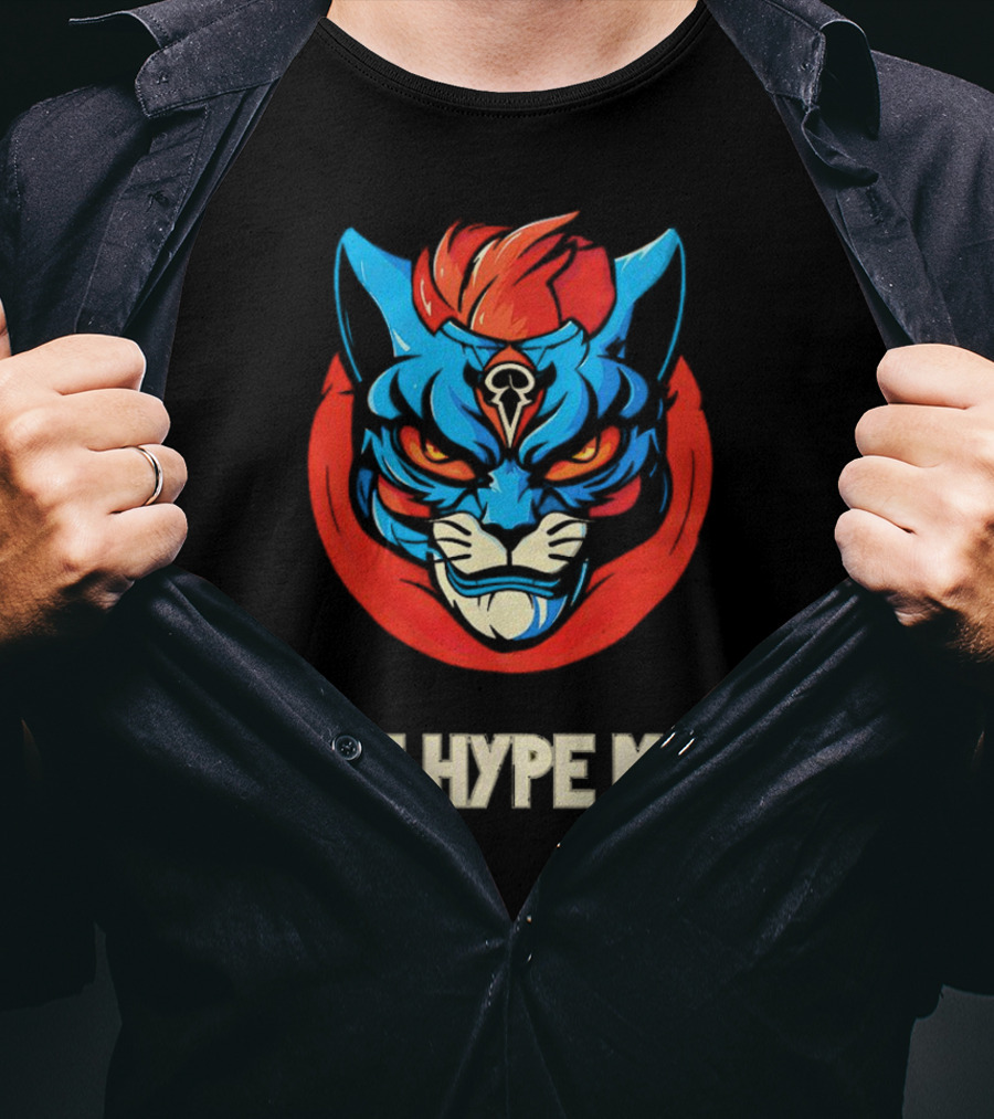 AEW Alex Abrahantes The Hype Man Fierce Cat Head T-Shirt