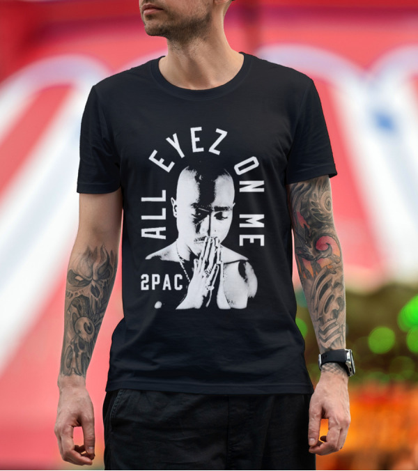 Premium T-Shirt: All Eyez on Me 2Pac Iconic Album Cover T-Shirt All Eyez on Me 2Pac Iconic Album Cover T-Shirt