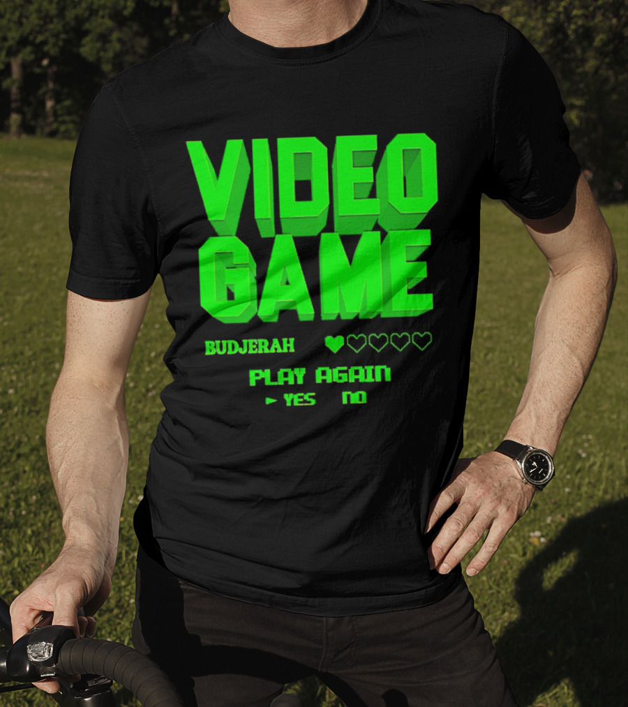 Video Game Budjerah Play Again Yes No T-Shirt