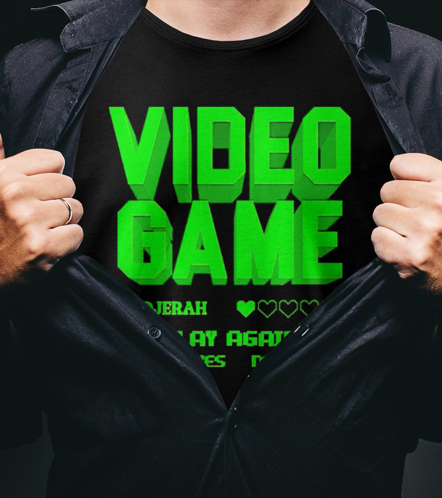 Video Game Budjerah Play Again Yes No T-Shirt