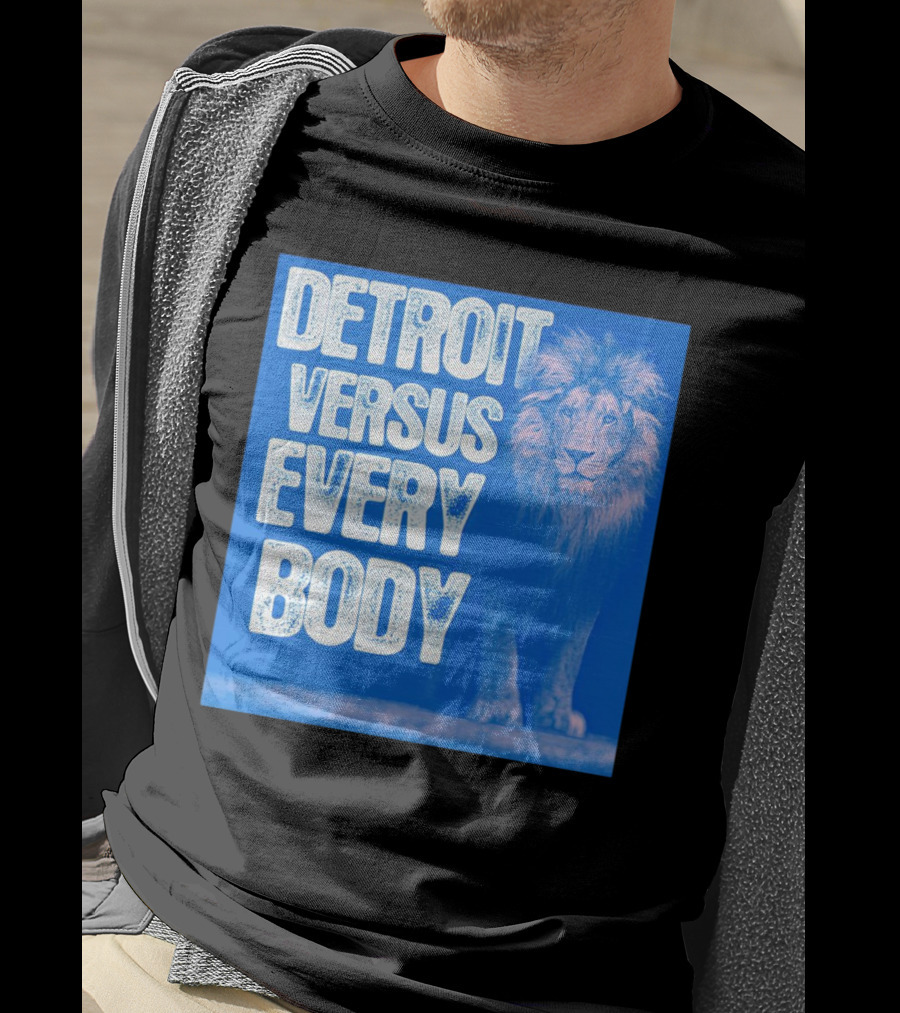 Detroit Lions Versus Everybody Lion T-Shirt