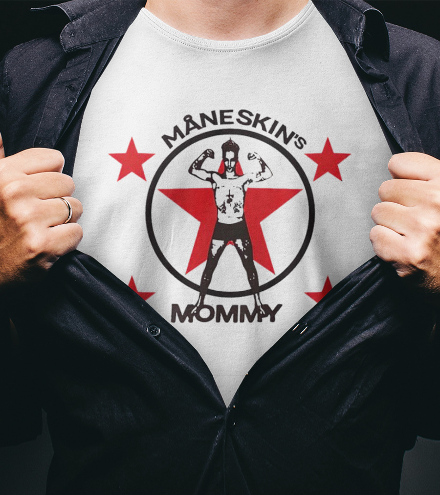 MÅNESKIN'S MOMMY Red Star Power Circle T-Shirt