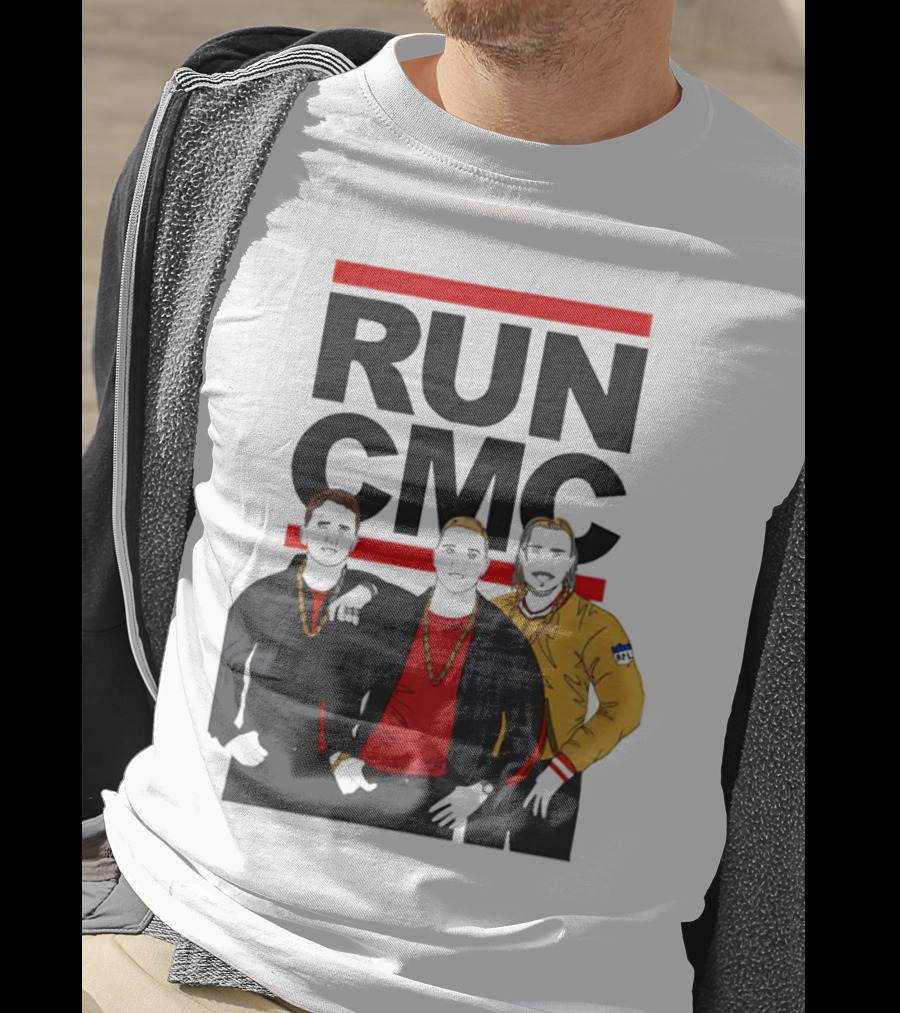 RUN CMC Remake Retro Hip-Hop Style Trio T-Shirt