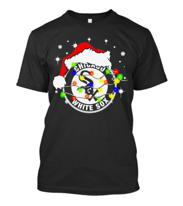 Chicago White Sox Christmas Santa Hat With Lights T-Shirt