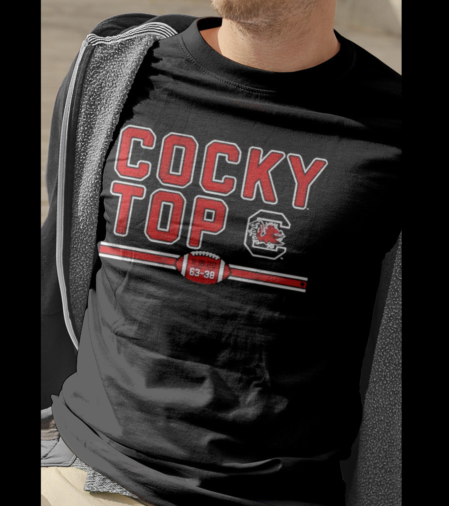 Cocky Top South Carolina Gamecocks 11-19-22 63-38 T-Shirt