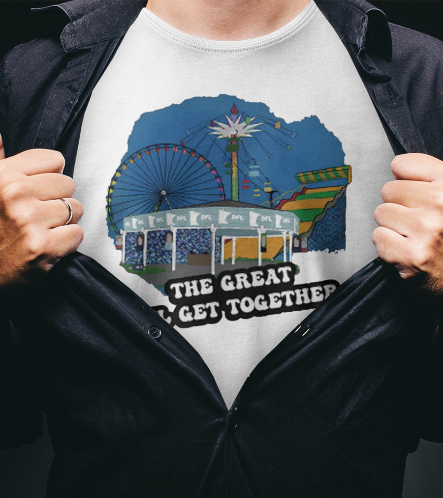 The Great DFL Get Together Ferris Wheel Carnival Scene T-Shirt