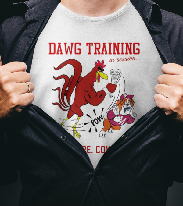 Dawg Training In Session Pow No More Cowbell T-Shirt