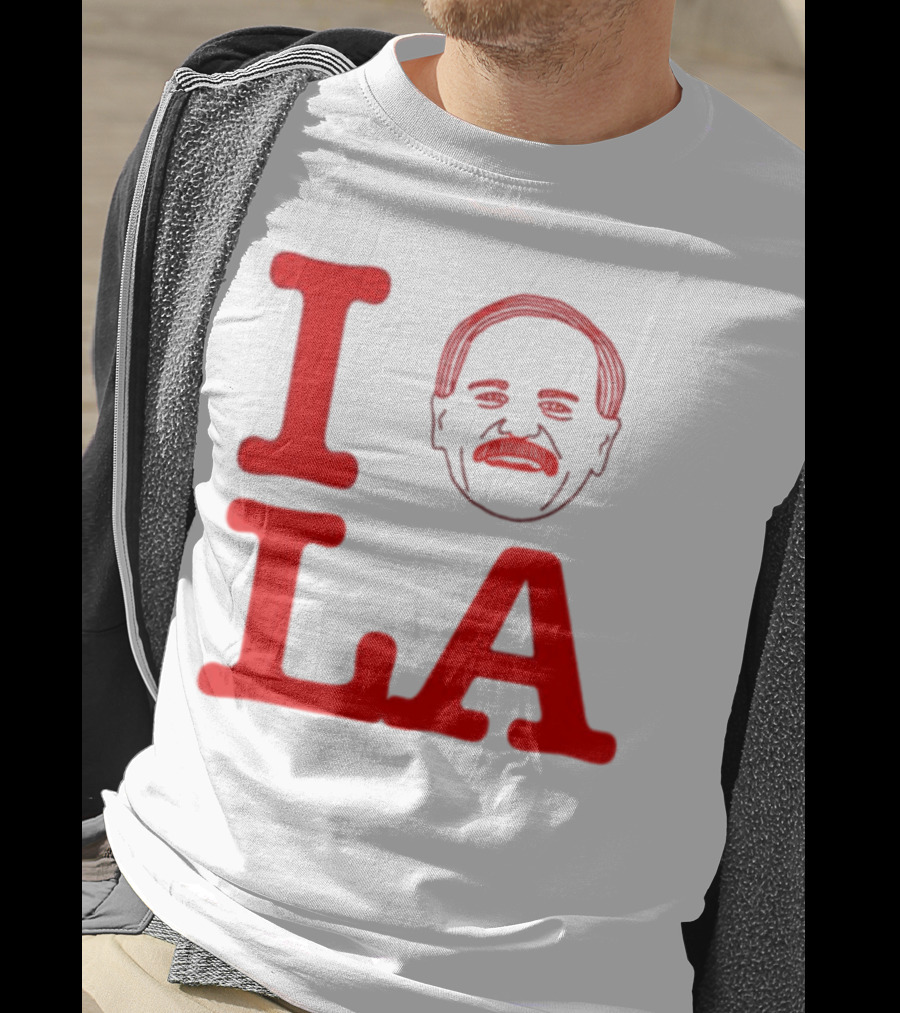 I Love John Kruk And LA With Mustache T-Shirt