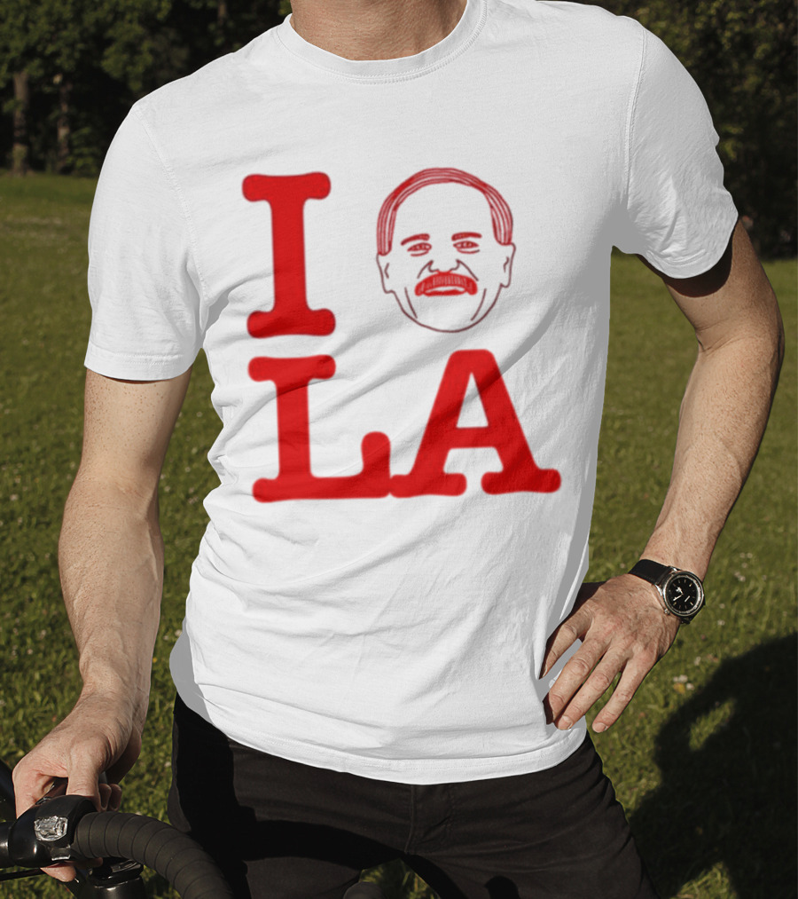 I Love John Kruk And LA With Mustache T-Shirt