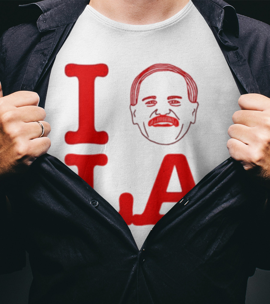 I Love John Kruk And LA With Mustache T-Shirt