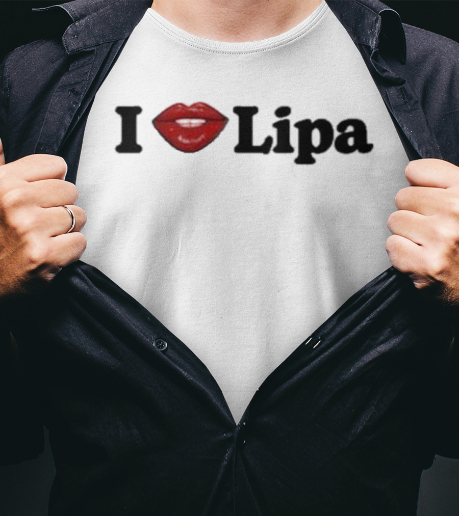 I Love Lipa Red Lips T-Shirt