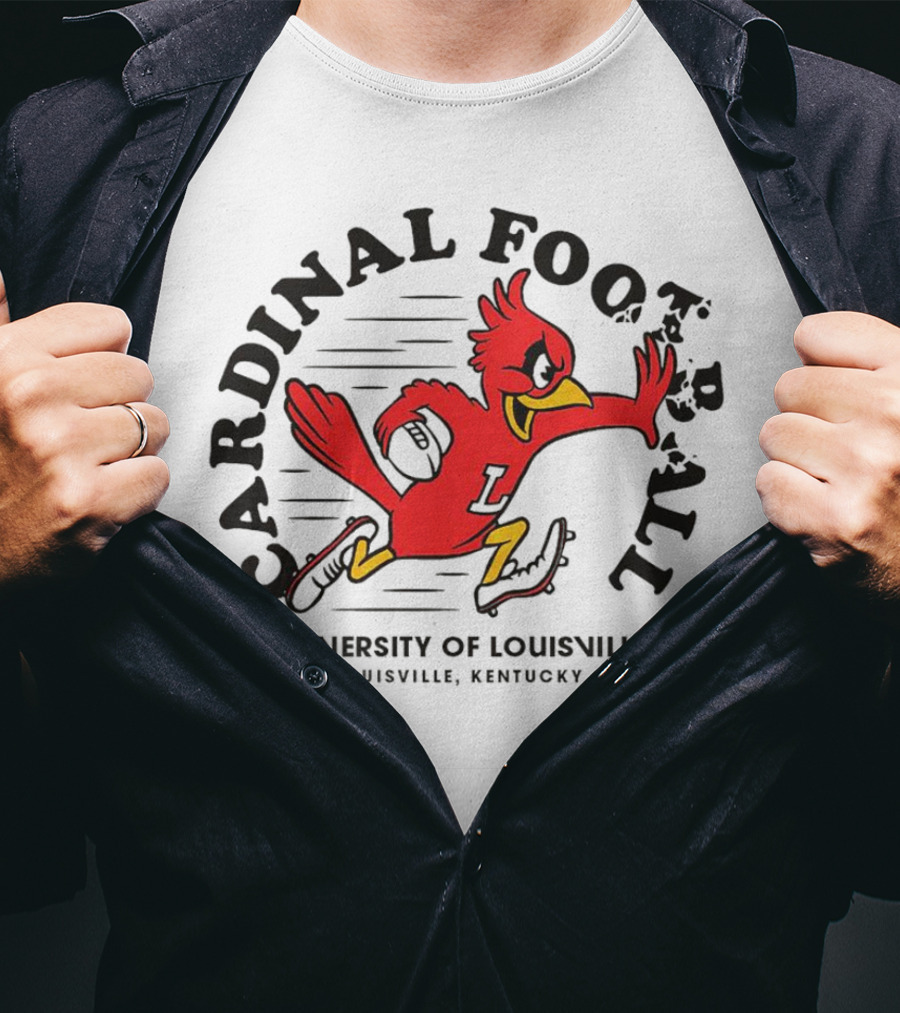 Louisville Cardinals Football University Of Louisville Mascot Louisville Kentucky T-Shirt