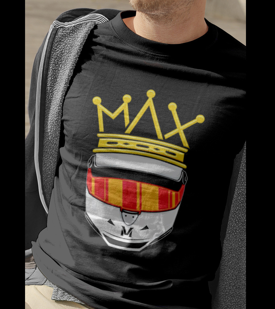 Max Helmet King Racing Congrats Iconic Crown Victory T-Shirt