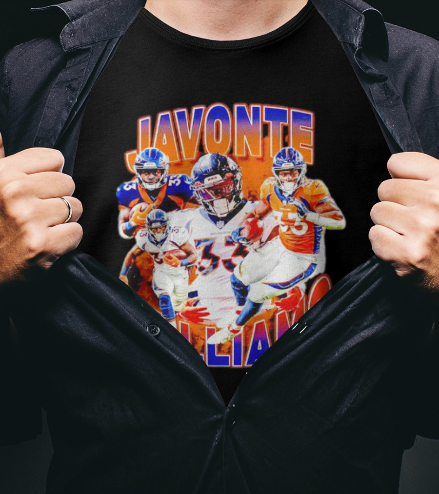 Javonte Williams Denver Broncos Football Vintage NFL Star 33 T-Shirt