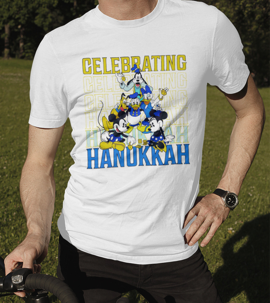Celebrating Hanukkah Mickey Mouse And Friends T-Shirt