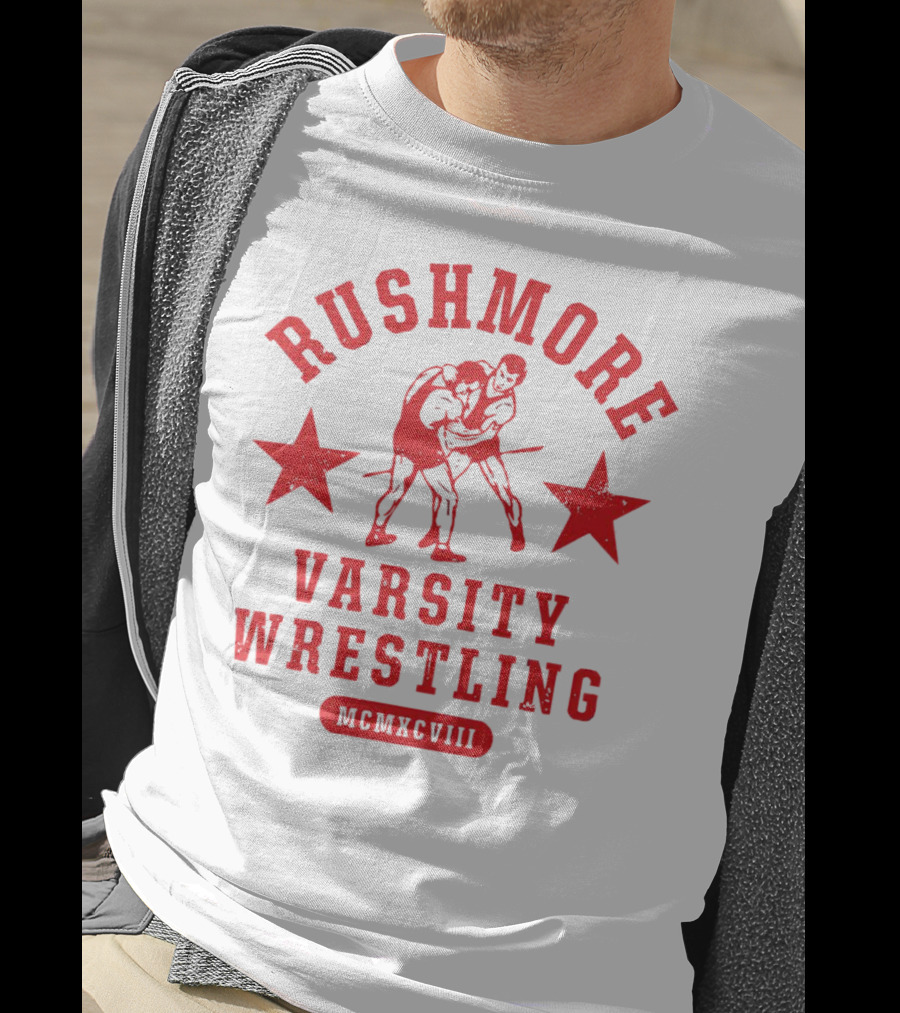 Rushmore Varsity Wrestling MCMXCVIII T-Shirt