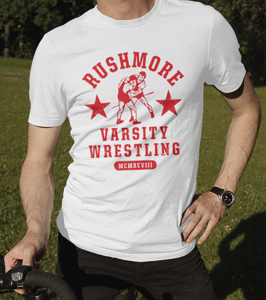Rushmore Varsity Wrestling MCMXCVIII T-Shirt