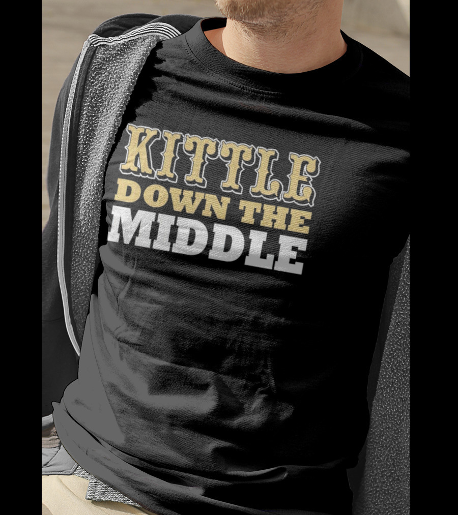 Kittle Down The Middle San Francisco 49ers George Kittle T-Shirt