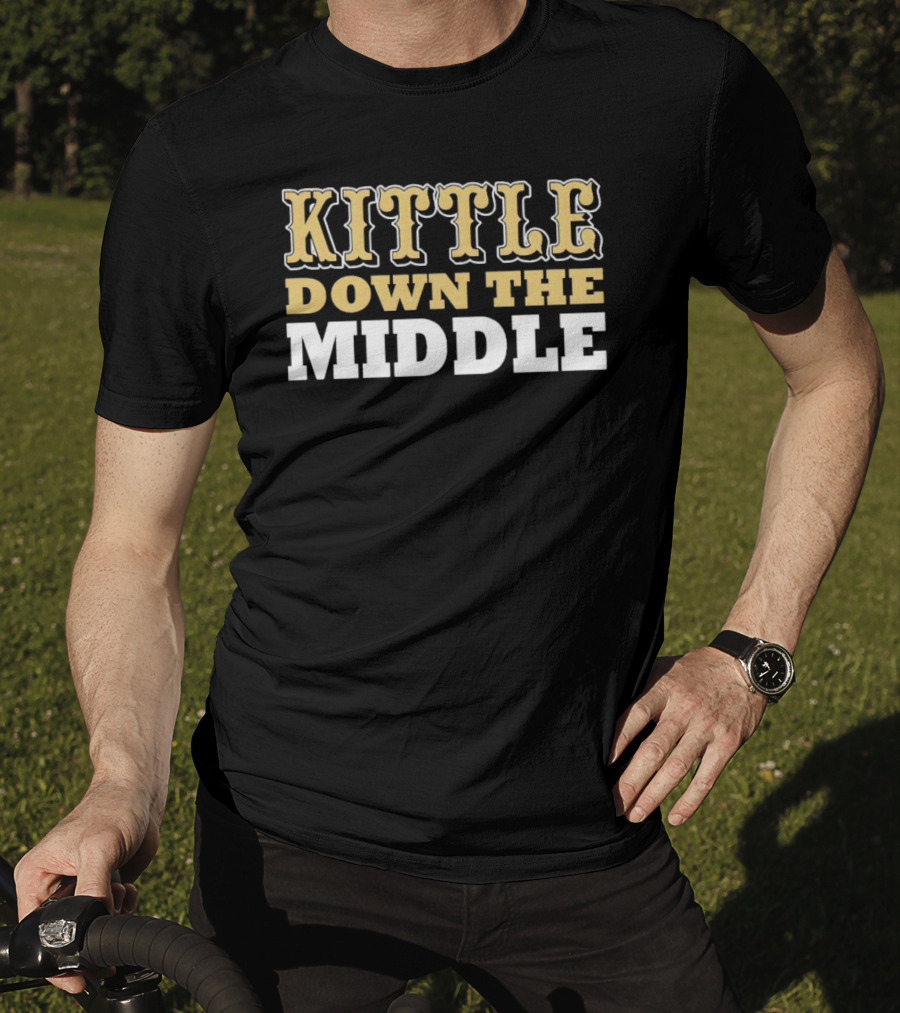 Kittle Down The Middle San Francisco 49ers George Kittle T-Shirt