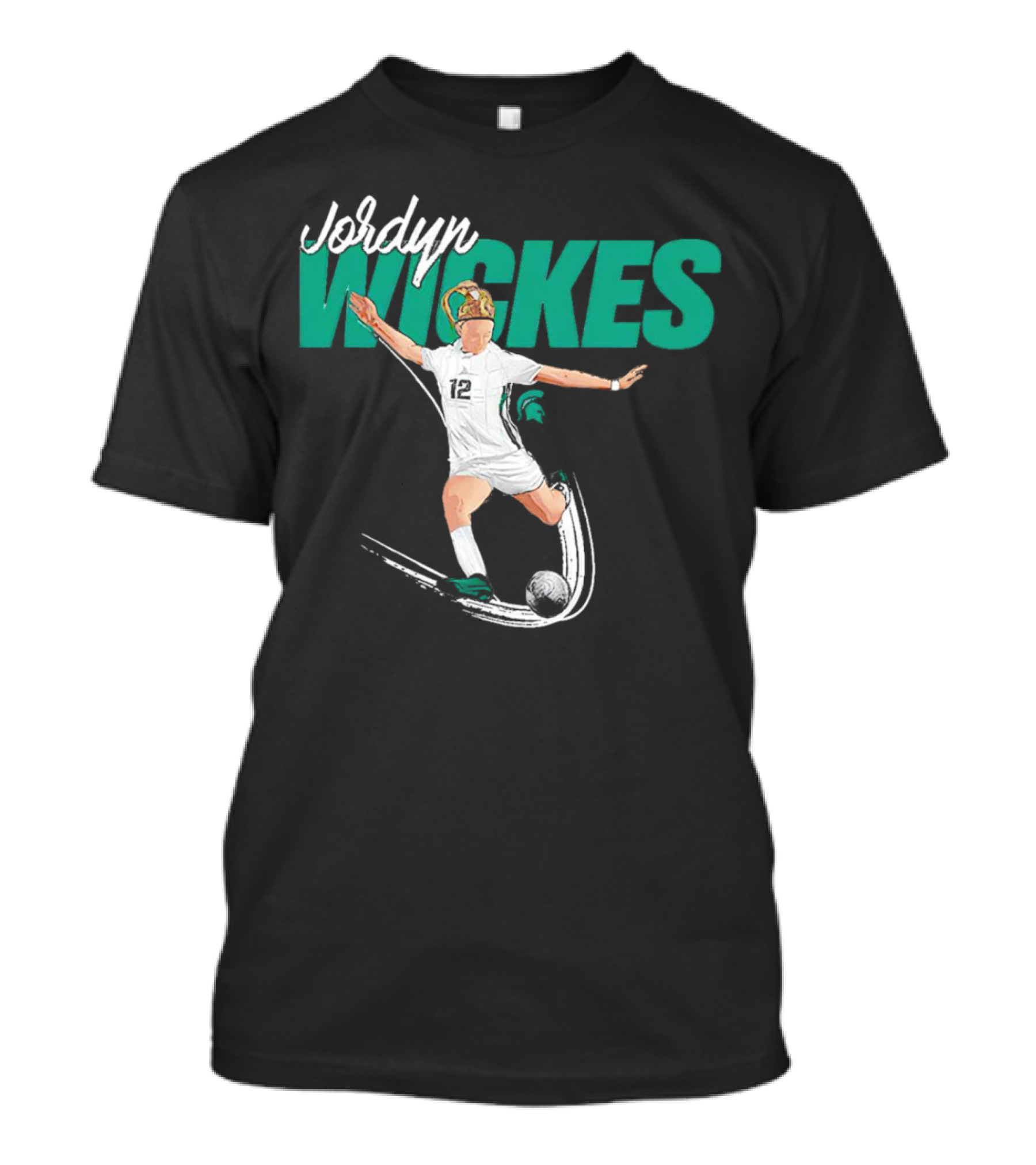 Jordyn Wickes Michigan State NCAA Women’s Soccer Caricature T-Shirt