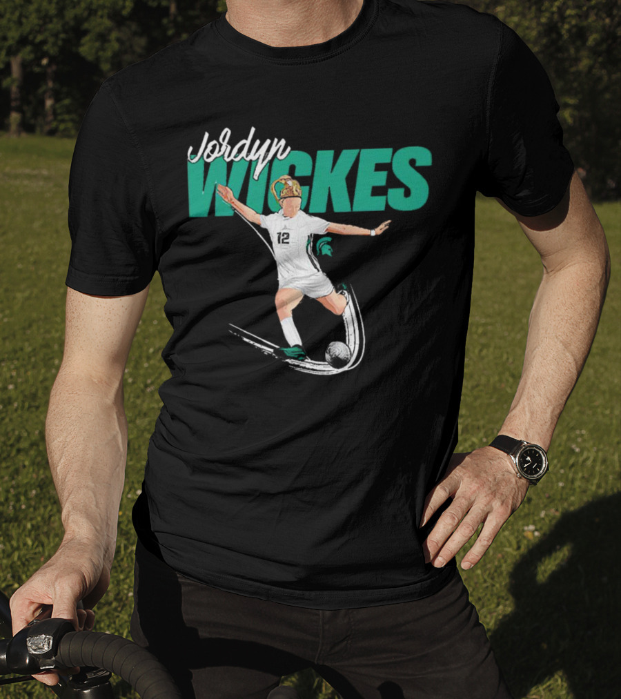 Jordyn Wickes Michigan State NCAA Women’s Soccer Caricature T-Shirt