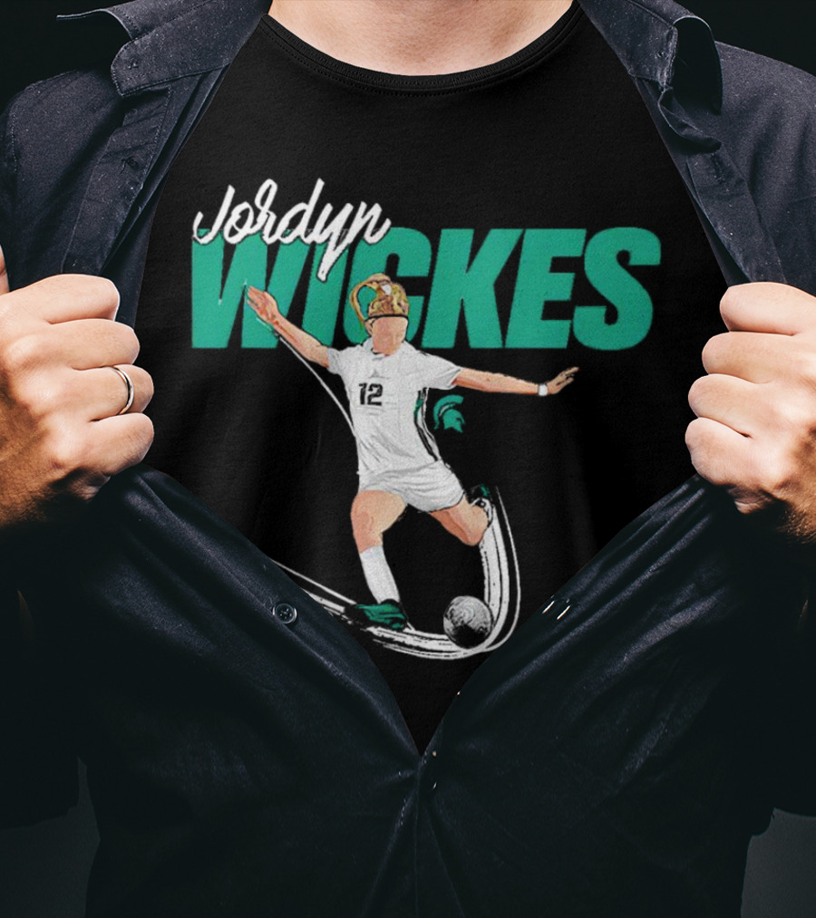 Jordyn Wickes Michigan State NCAA Women’s Soccer Caricature T-Shirt